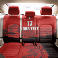 Custom Switzerland Football Back Car Seat Cover Swiss Alps