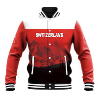 Custom Switzerland Football Baseball Jacket Swiss Alps