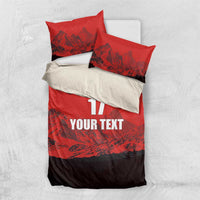 Custom Switzerland Football Bedding Set Swiss Alps