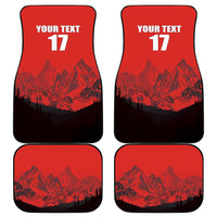 Custom Switzerland Football Car Mats Swiss Alps