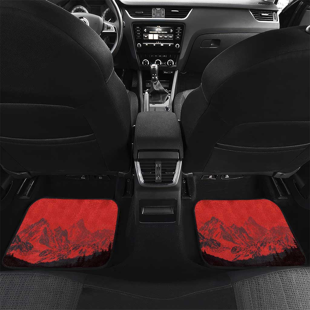 Custom Switzerland Football Car Mats Swiss Alps
