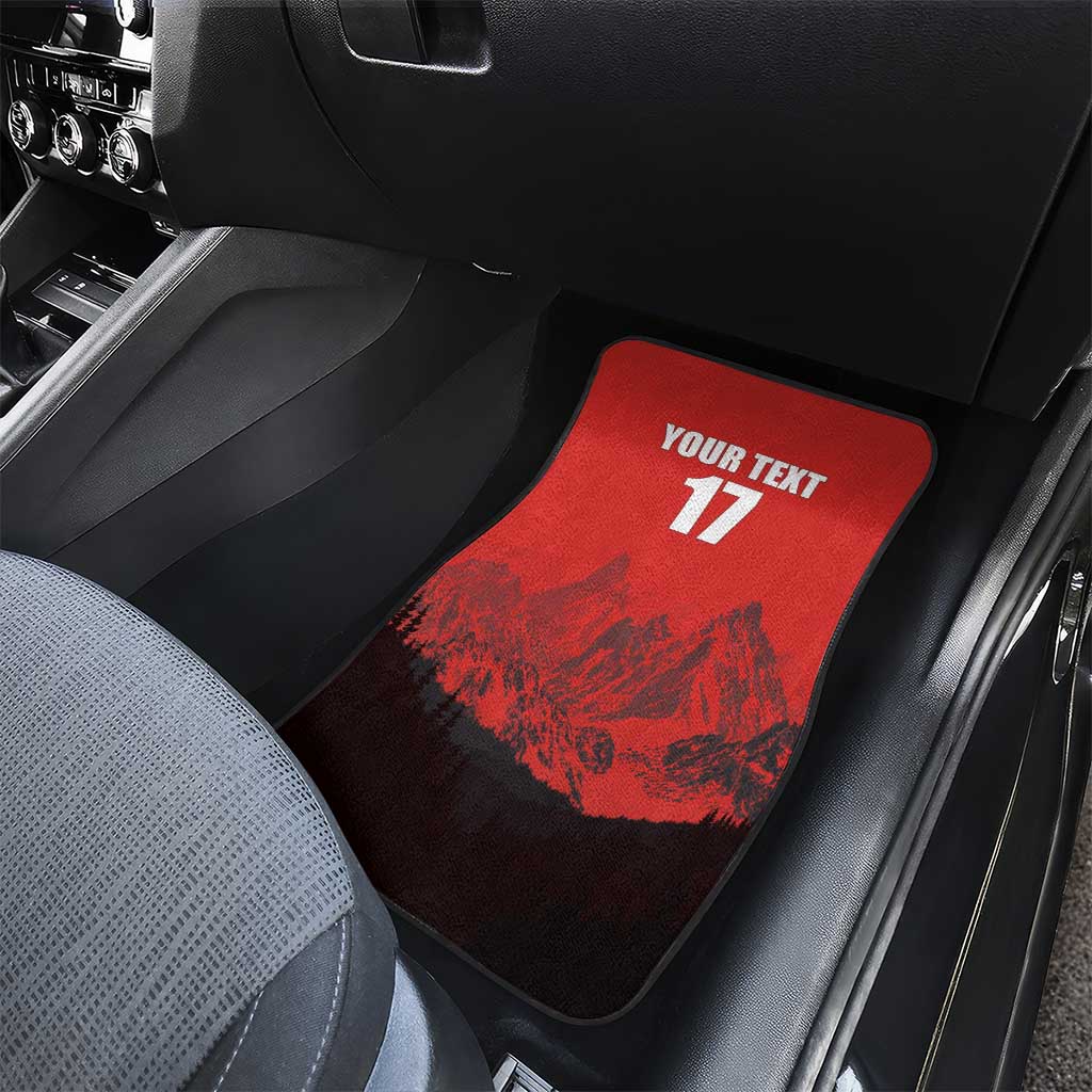 Custom Switzerland Football Car Mats Swiss Alps
