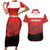 Custom Switzerland Football Couples Matching Short Sleeve Bodycon Dress and Hawaiian Shirt Swiss Alps