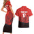 Custom Switzerland Football Couples Matching Short Sleeve Bodycon Dress and Hawaiian Shirt Swiss Alps