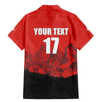 Custom Switzerland Football Family Matching Mermaid Dress and Hawaiian Shirt Swiss Alps