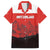 Custom Switzerland Football Family Matching Off The Shoulder Long Sleeve Dress and Hawaiian Shirt Swiss Alps