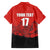 Custom Switzerland Football Family Matching Off The Shoulder Long Sleeve Dress and Hawaiian Shirt Swiss Alps