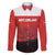 Custom Switzerland Football Family Matching Off The Shoulder Long Sleeve Dress and Hawaiian Shirt Swiss Alps
