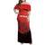 Custom Switzerland Football Family Matching Off Shoulder Maxi Dress and Hawaiian Shirt Swiss Alps