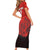 Custom Switzerland Football Family Matching Short Sleeve Bodycon Dress and Hawaiian Shirt Swiss Alps