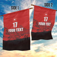 Custom Switzerland Football Garden Flag Swiss Alps