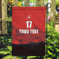 Custom Switzerland Football Garden Flag Swiss Alps