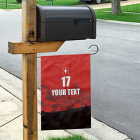 Custom Switzerland Football Garden Flag Swiss Alps