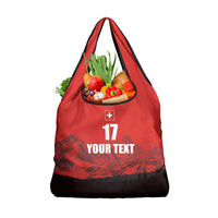 Custom Switzerland Football Grocery Bag Swiss Alps