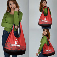 Custom Switzerland Football Grocery Bag Swiss Alps