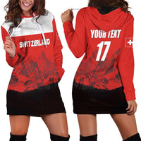 Custom Switzerland Football Hoodie Dress Swiss Alps