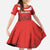 Custom Switzerland Football Kid Short Sleeve Dress Swiss Alps