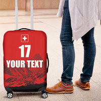 Custom Switzerland Football Luggage Cover Swiss Alps