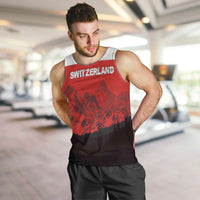 Custom Switzerland Football Men Tank Top Swiss Alps