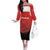 Custom Switzerland Football Off The Shoulder Long Sleeve Dress Swiss Alps