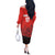 Custom Switzerland Football Off The Shoulder Long Sleeve Dress Swiss Alps