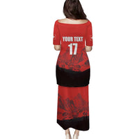 Custom Switzerland Football Puletasi Swiss Alps