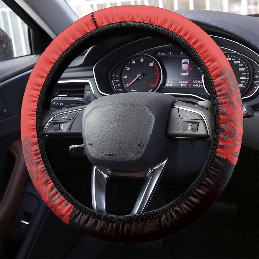 Switzerland Football Steering Wheel Cover Swiss Alps