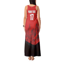 Custom Switzerland Football Tank Maxi Dress Swiss Alps