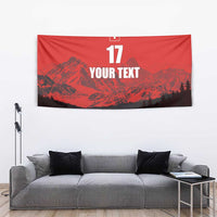 Custom Switzerland Football Tapestry Swiss Alps