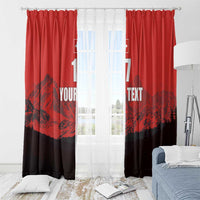 Custom Switzerland Football Window Curtain Swiss Alps