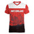 Custom Switzerland Football Women V-Neck T-Shirt Swiss Alps