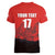 Custom Switzerland Football Women V-Neck T-Shirt Swiss Alps