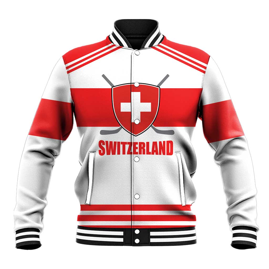 Custom Switzerland Ice Hockey Baseball Jacket Come on La Nati