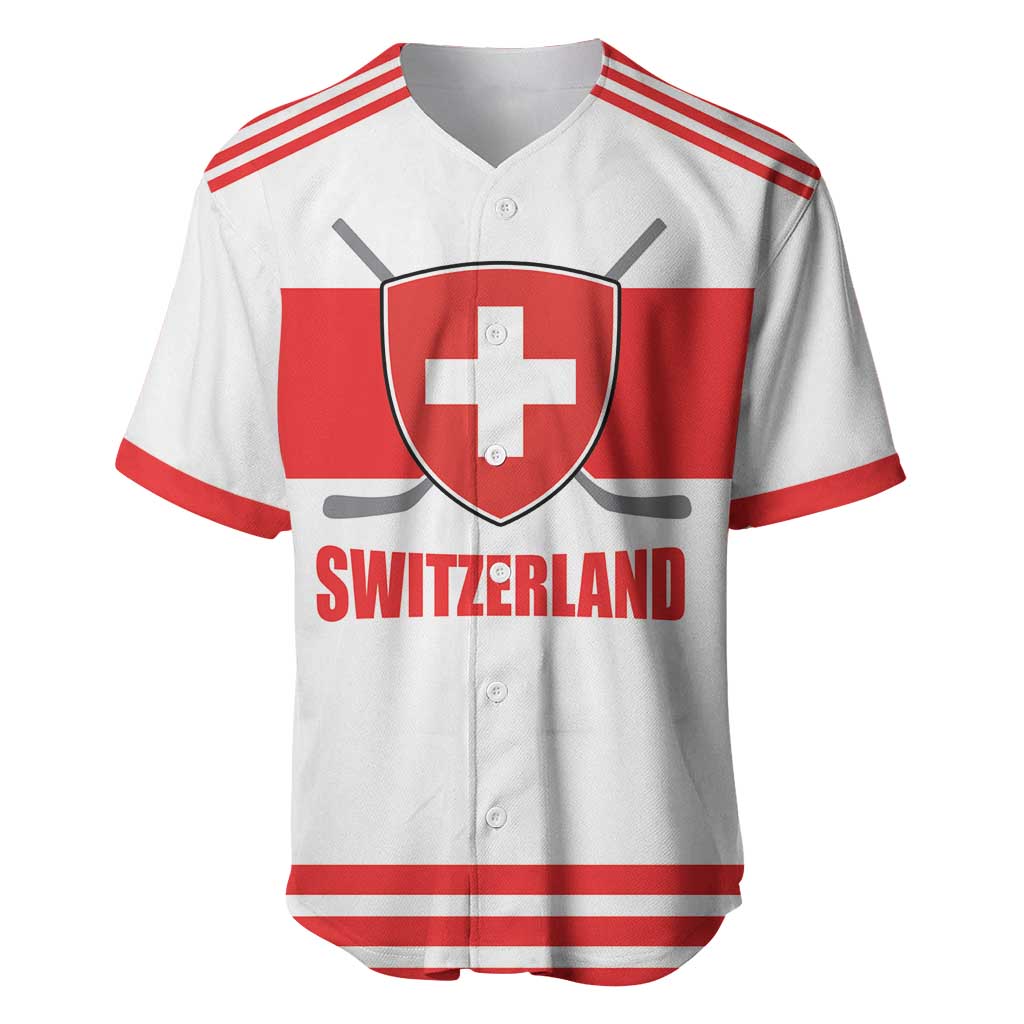 Custom Switzerland Ice Hockey Baseball Jersey Come on La Nati