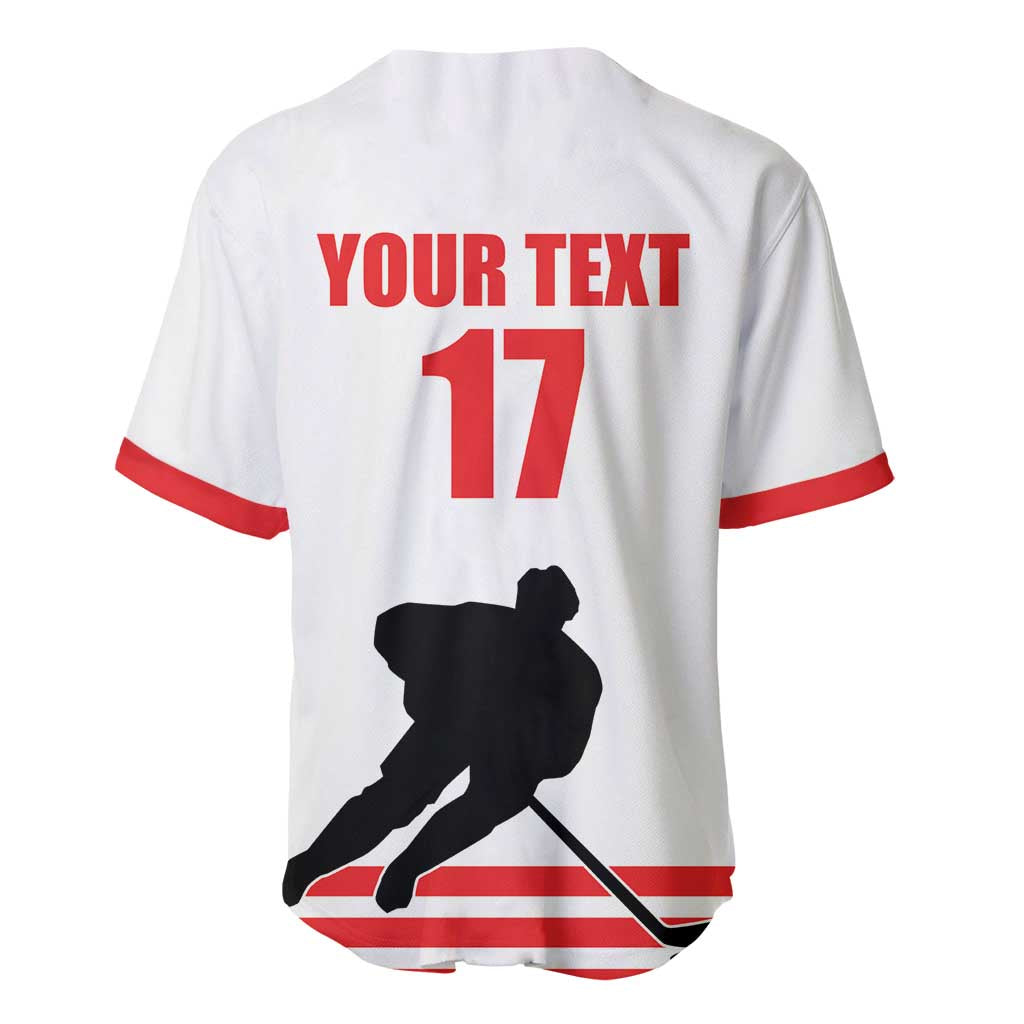 Custom Switzerland Ice Hockey Baseball Jersey Come on La Nati