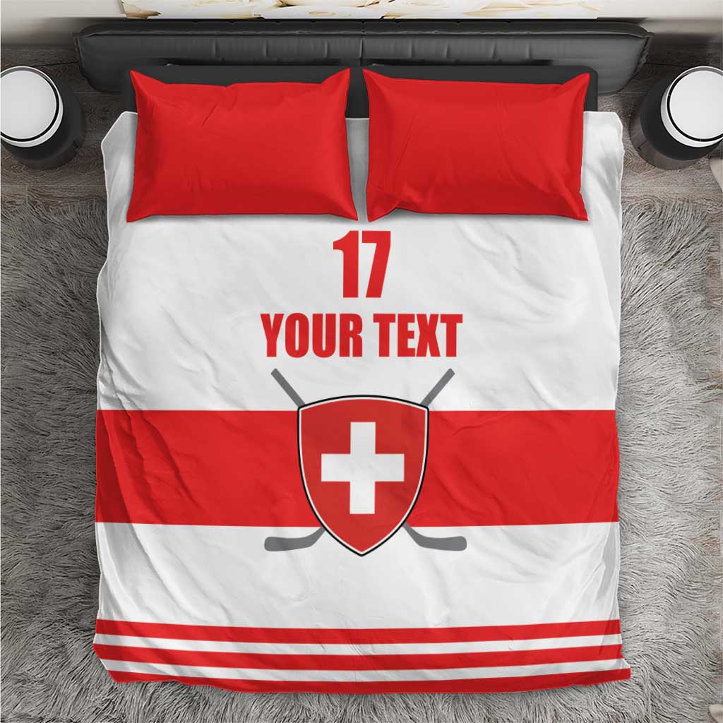 Custom Switzerland Ice Hockey Bedding Set Come on La Nati