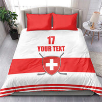 Custom Switzerland Ice Hockey Bedding Set Come on La Nati
