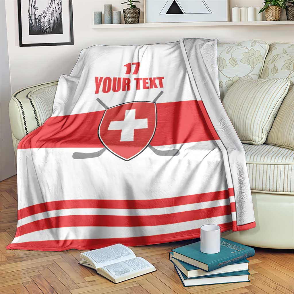 Custom Switzerland Ice Hockey Blanket Come on La Nati