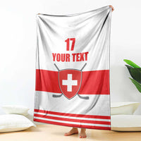 Custom Switzerland Ice Hockey Blanket Come on La Nati