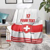 Custom Switzerland Ice Hockey Blanket Come on La Nati