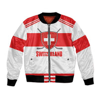 Custom Switzerland Ice Hockey Bomber Jacket Come on La Nati