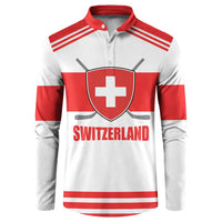 Custom Switzerland Ice Hockey Button Sweatshirt Come on La Nati