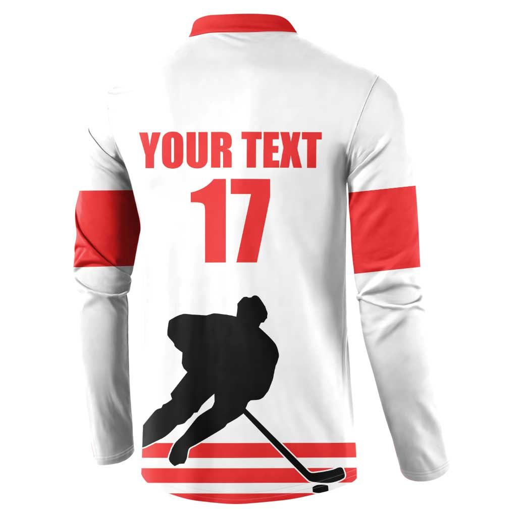 Custom Switzerland Ice Hockey Button Sweatshirt Come on La Nati
