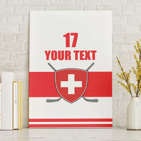 Custom Switzerland Ice Hockey Canvas Wall Art Come on La Nati