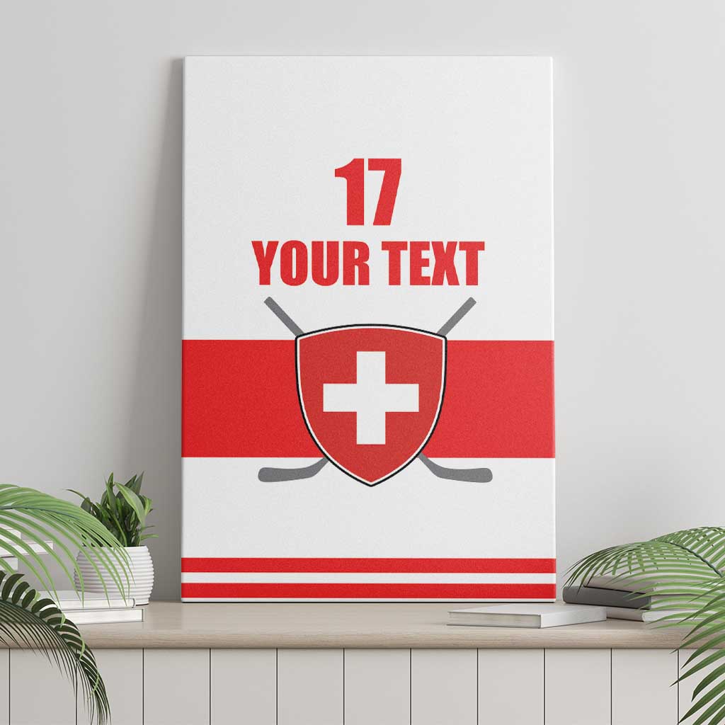 Custom Switzerland Ice Hockey Canvas Wall Art Come on La Nati