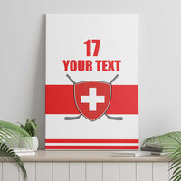 Custom Switzerland Ice Hockey Canvas Wall Art Come on La Nati