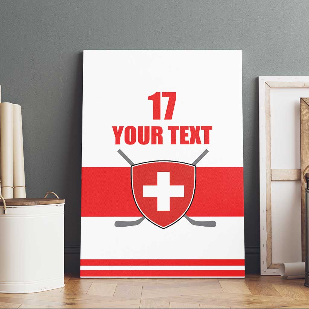 Custom Switzerland Ice Hockey Canvas Wall Art Come on La Nati