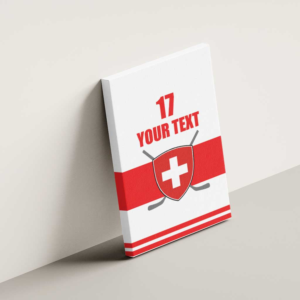 Custom Switzerland Ice Hockey Canvas Wall Art Come on La Nati