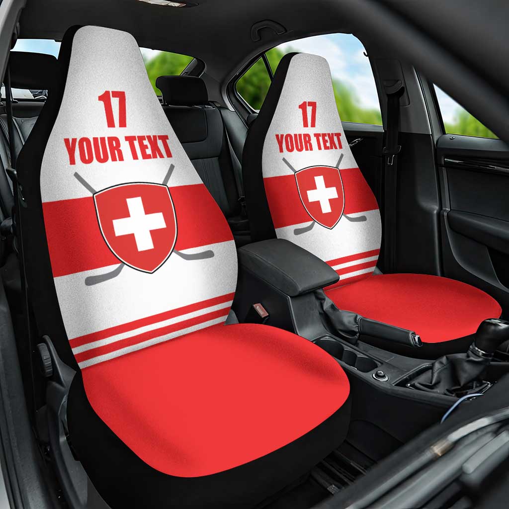 Custom Switzerland Ice Hockey Car Seat Cover Come on La Nati