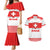 Custom Switzerland Ice Hockey Couples Matching Mermaid Dress and Hawaiian Shirt Come on La Nati
